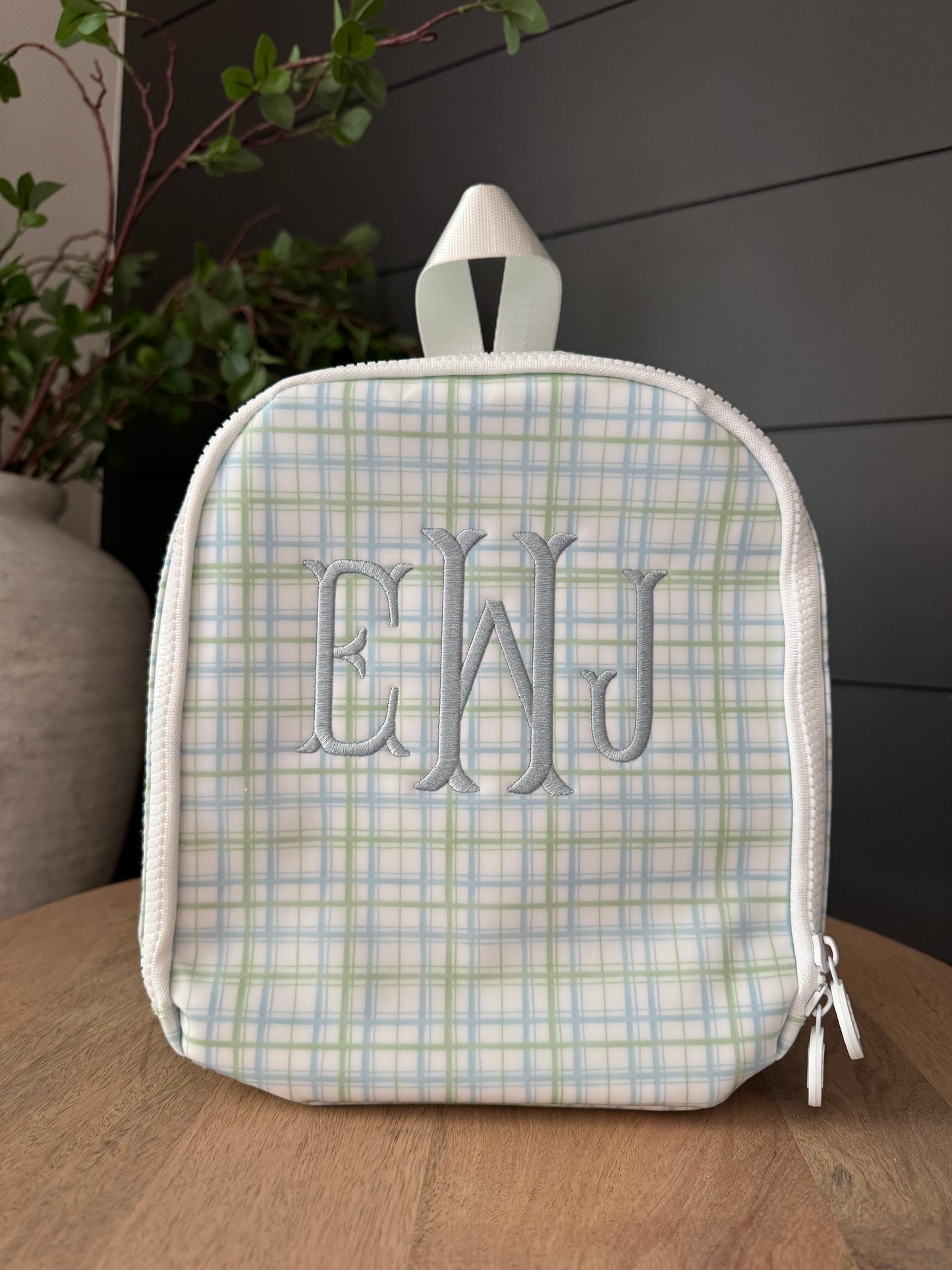 TRVL PLAID BLUE/GREEN LUNCHBOX