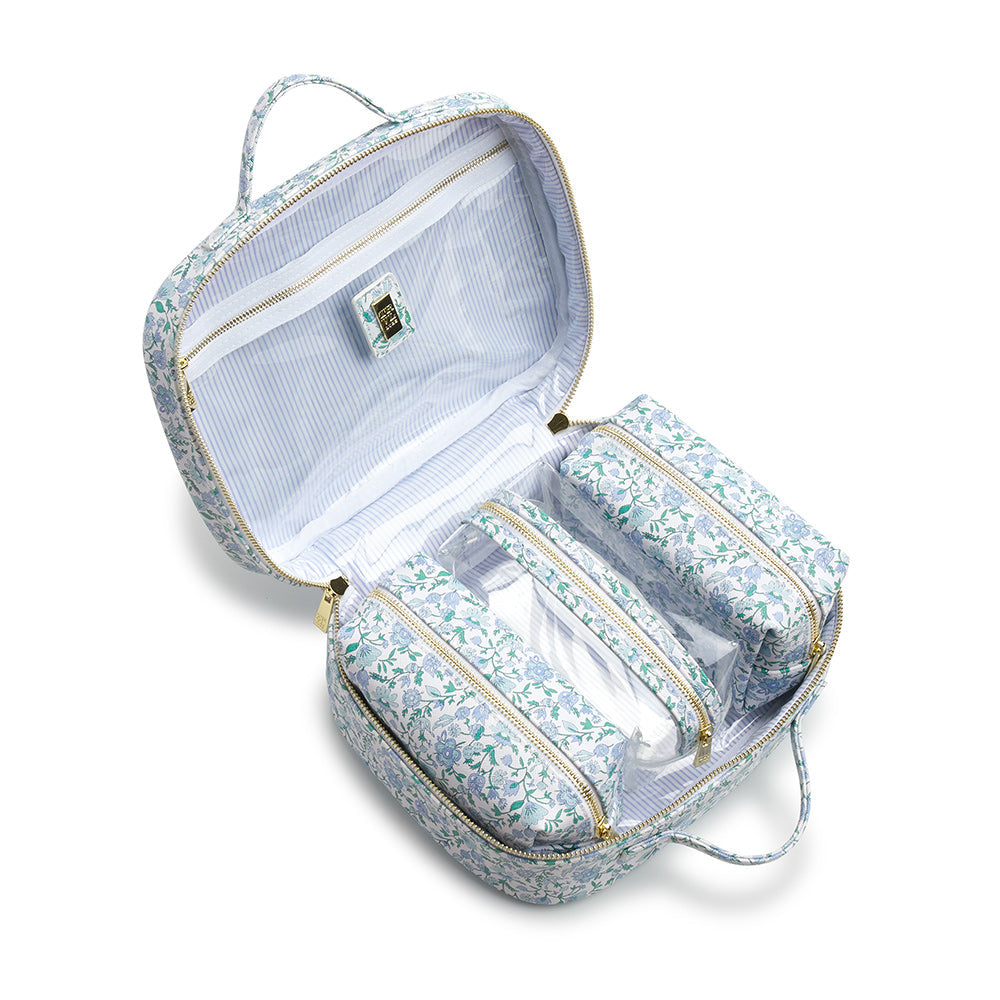 TRVL Hampton Floral Cosmetic Toiletry Case