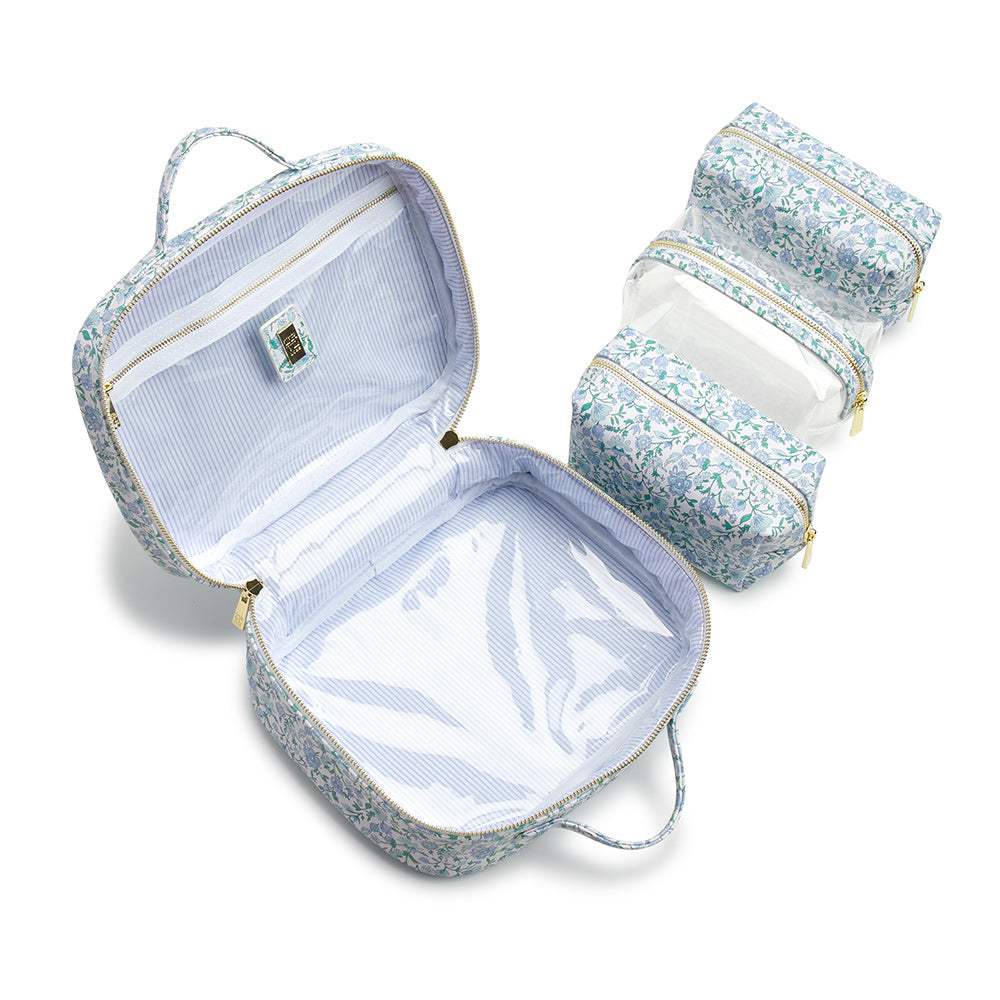 TRVL Hampton Floral Cosmetic Toiletry Case