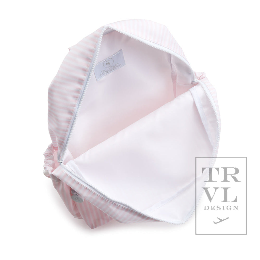 TRVL PINK PIMLICO STRIPE BACKPACK