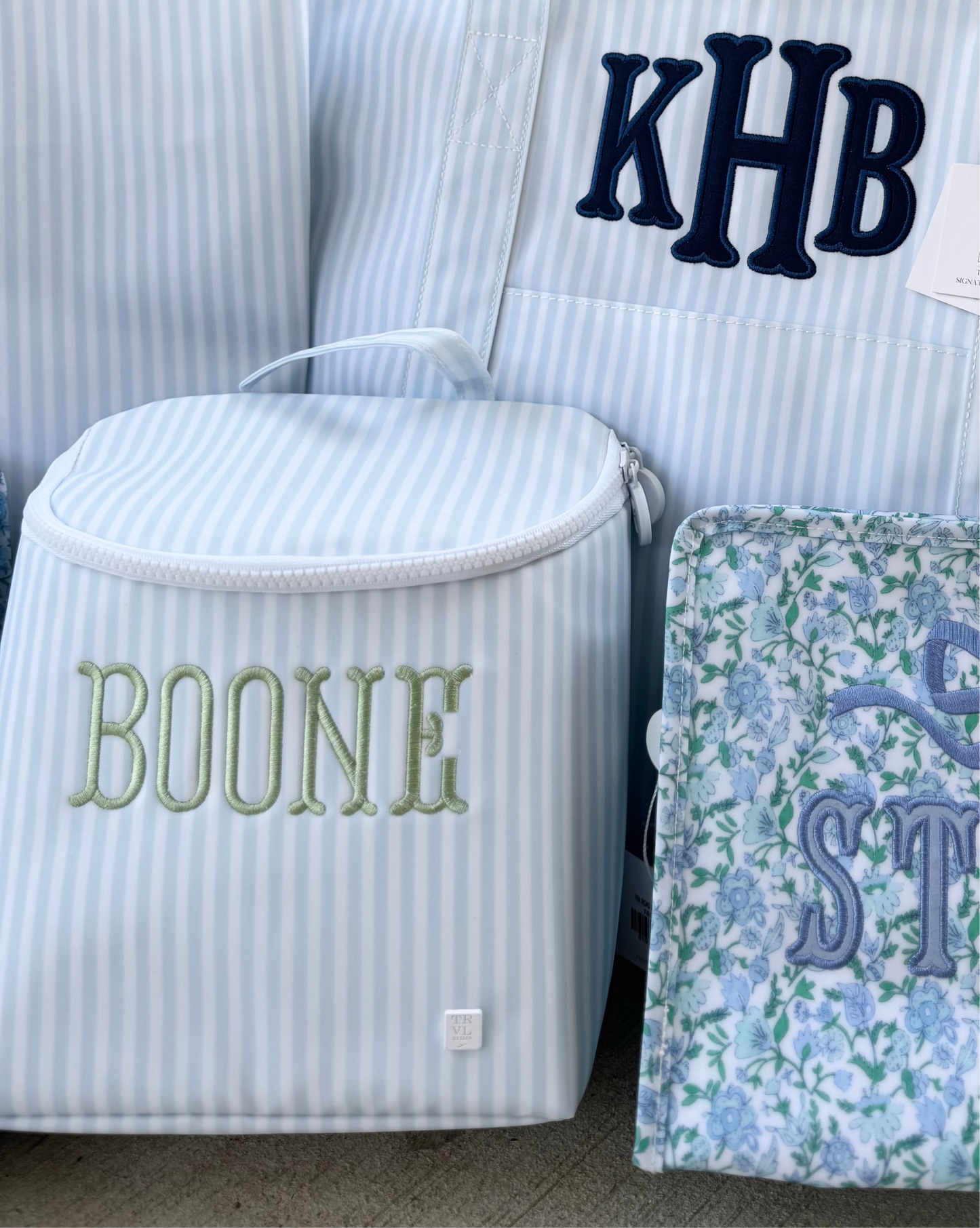 TRVL BLUE STRIPE PIMLICO BOTTLE BAG