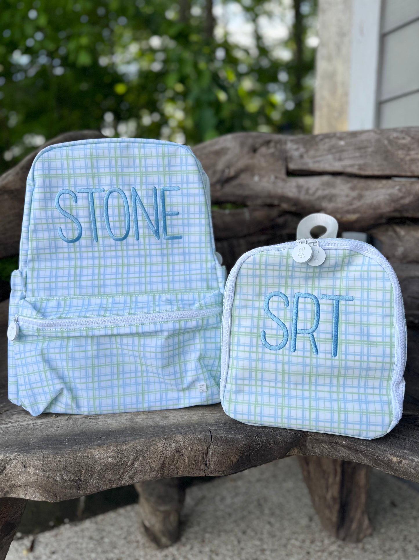TRVL PLAID BLUE/GREEN LUNCHBOX