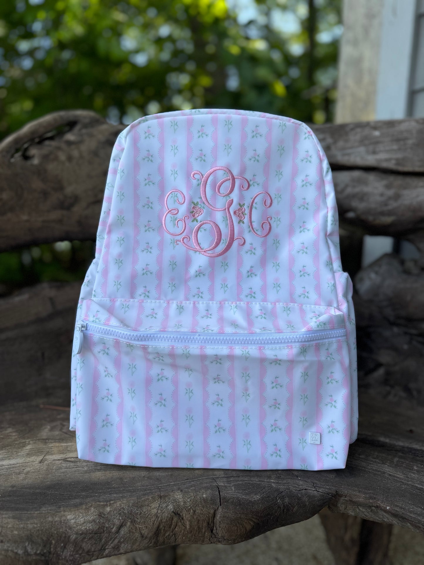 TRVL PINK FLORAL BACKPACK
