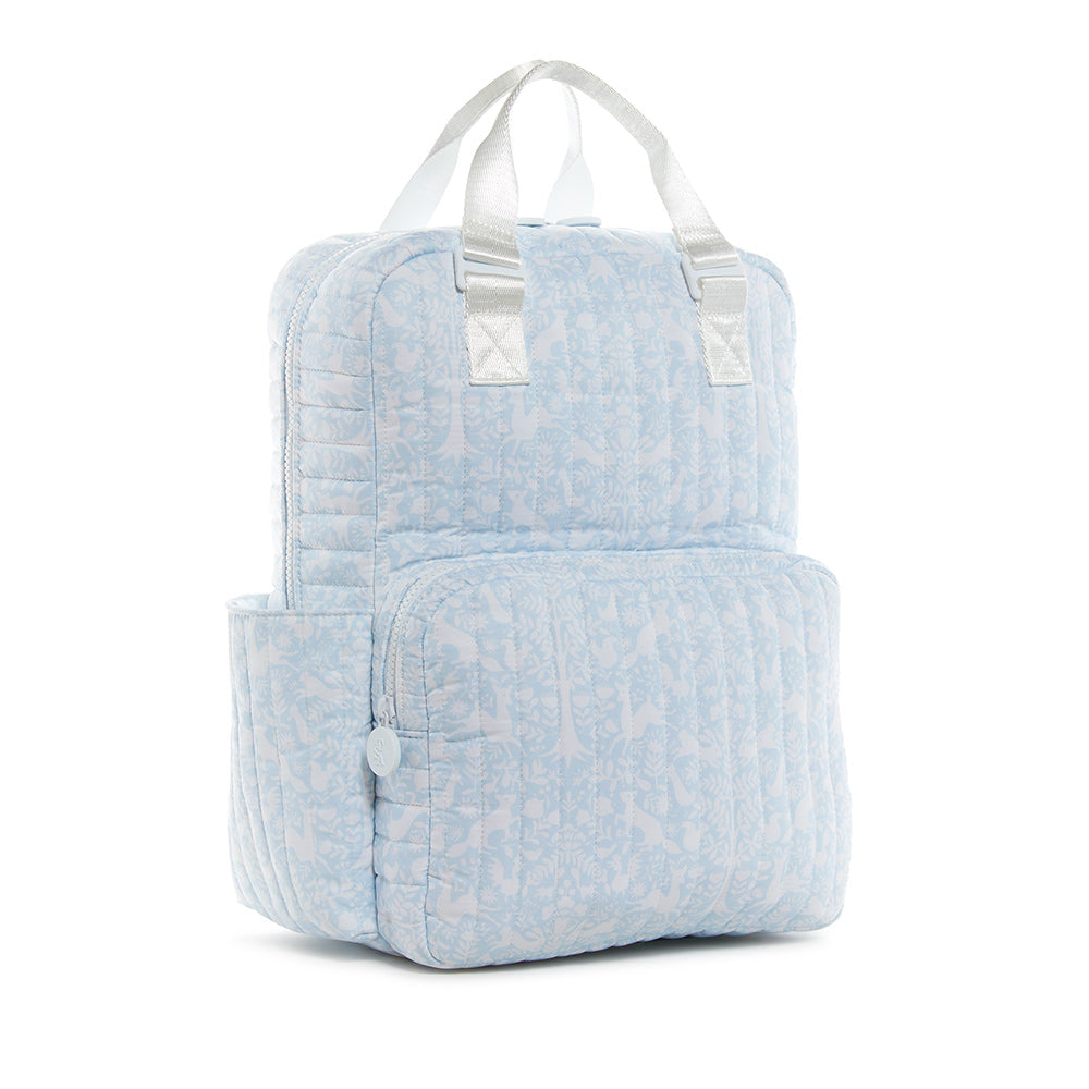 TRVL QUILTED BLUE WOODLAND DIAPER BAG ONLY