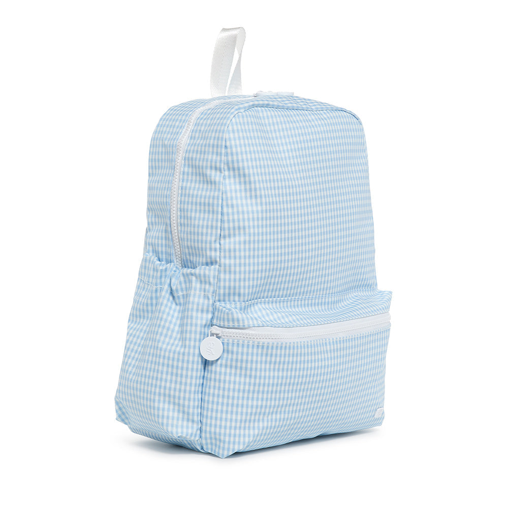 TRVL GINGHAM MIST BACKPACK