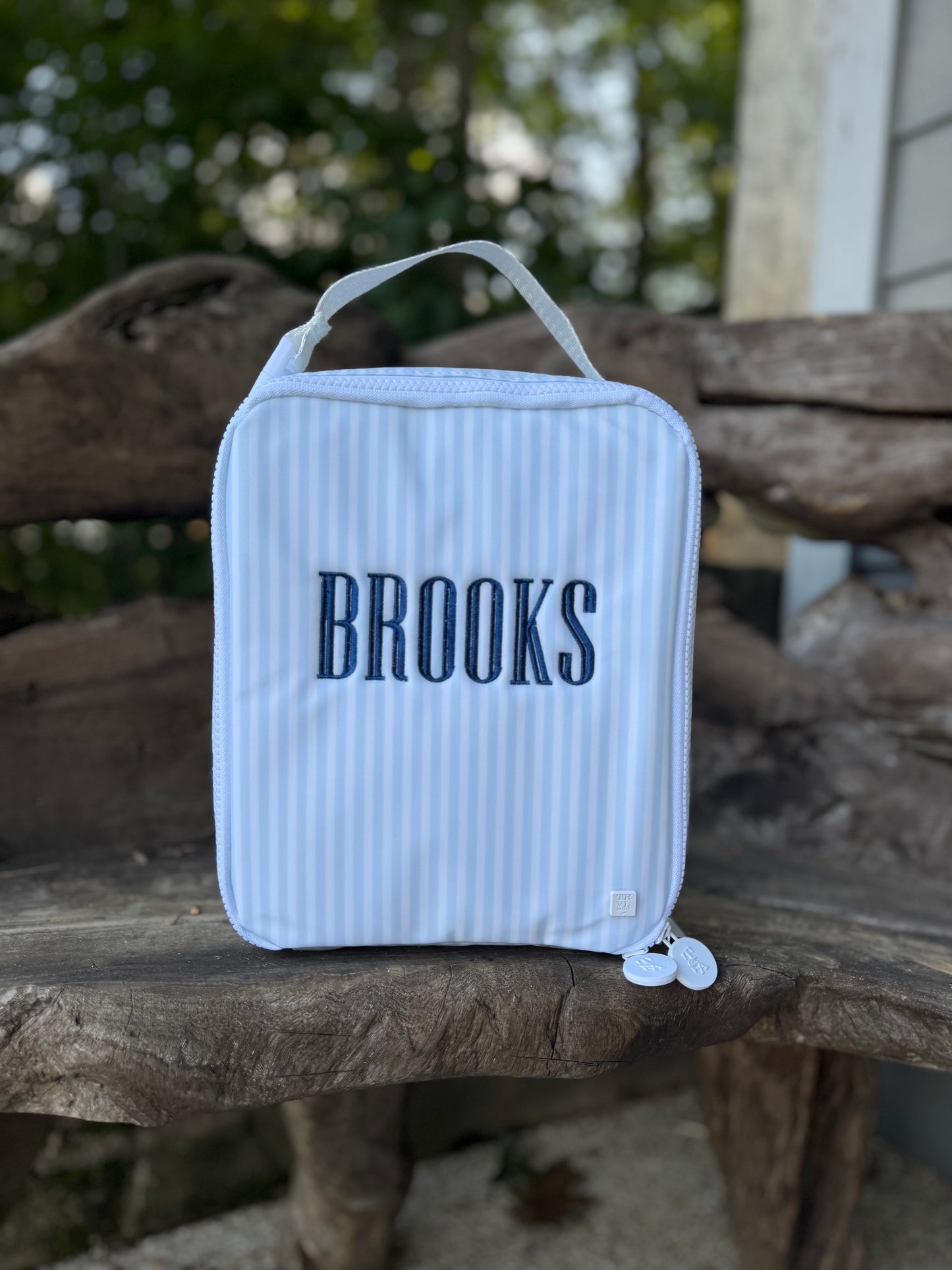 TRVL Blue Pimlico Stripe Lunchbox