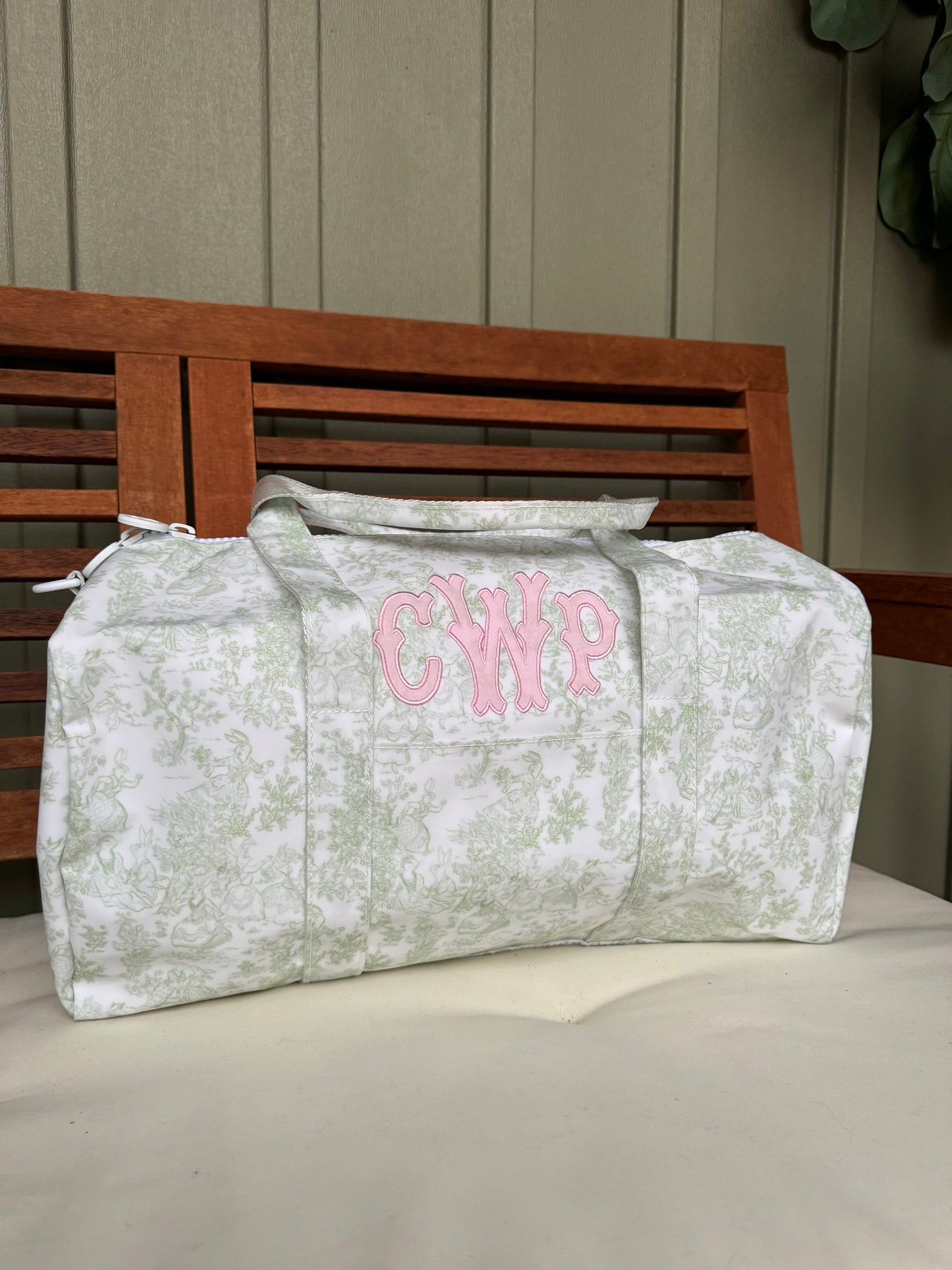 TRVL GREEN TOILE WEEKENDER DUFFEL