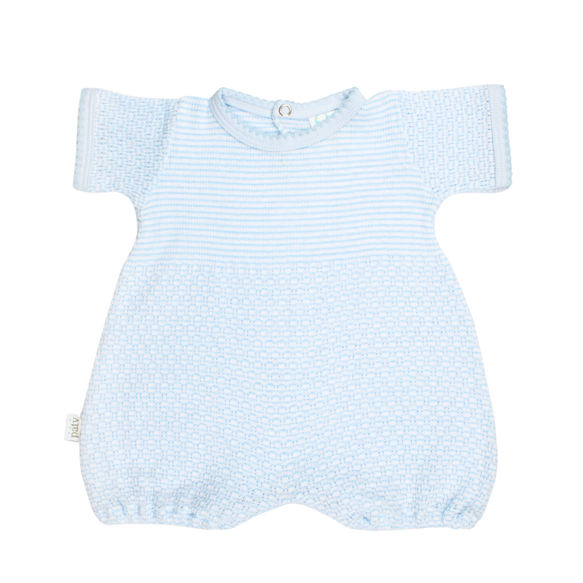 Paty Solid Color Bubble with Pima Trim