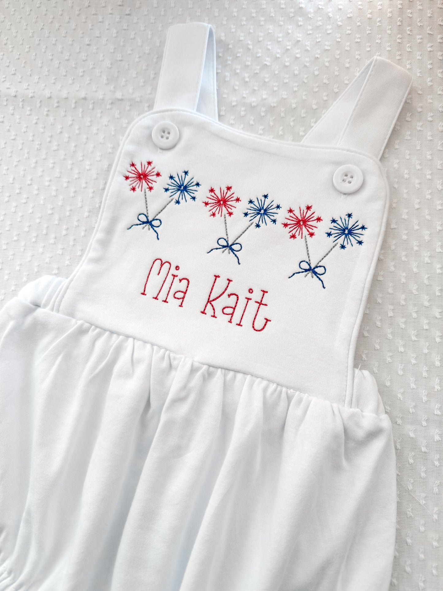 Embroidery Fireworks Bubble & Tees