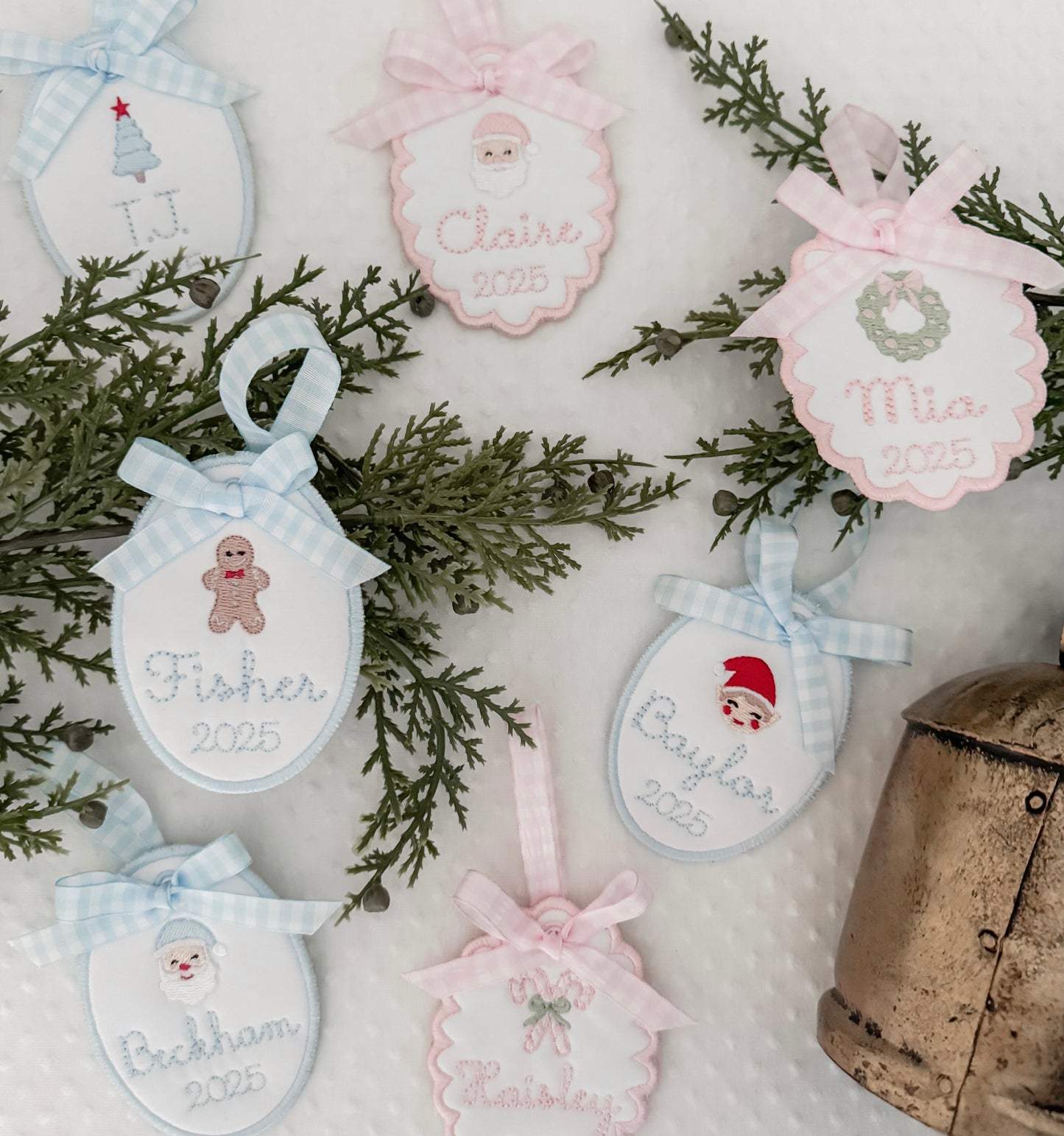 Embroidered Heirloom Christmas Ornaments