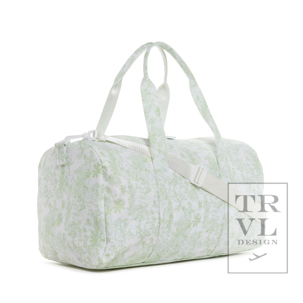 TRVL GREEN TOILE WEEKENDER DUFFEL