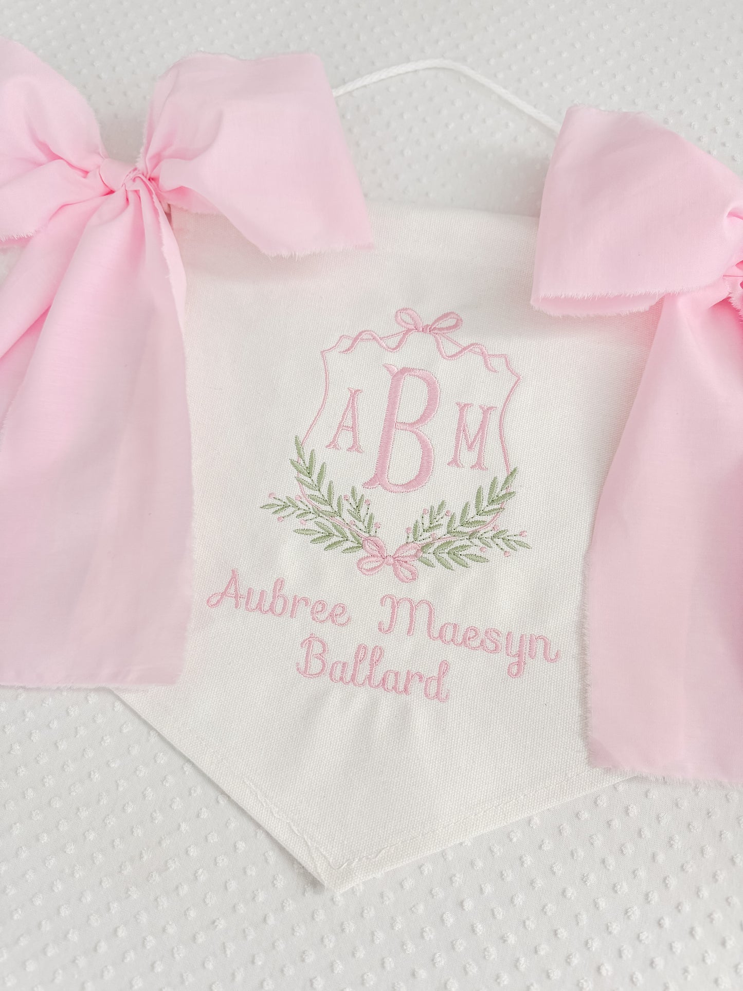 Embroidered Girls Classic Banner
