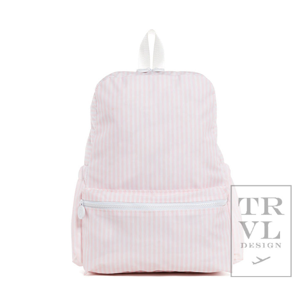 TRVL PINK PIMLICO STRIPE BACKPACK