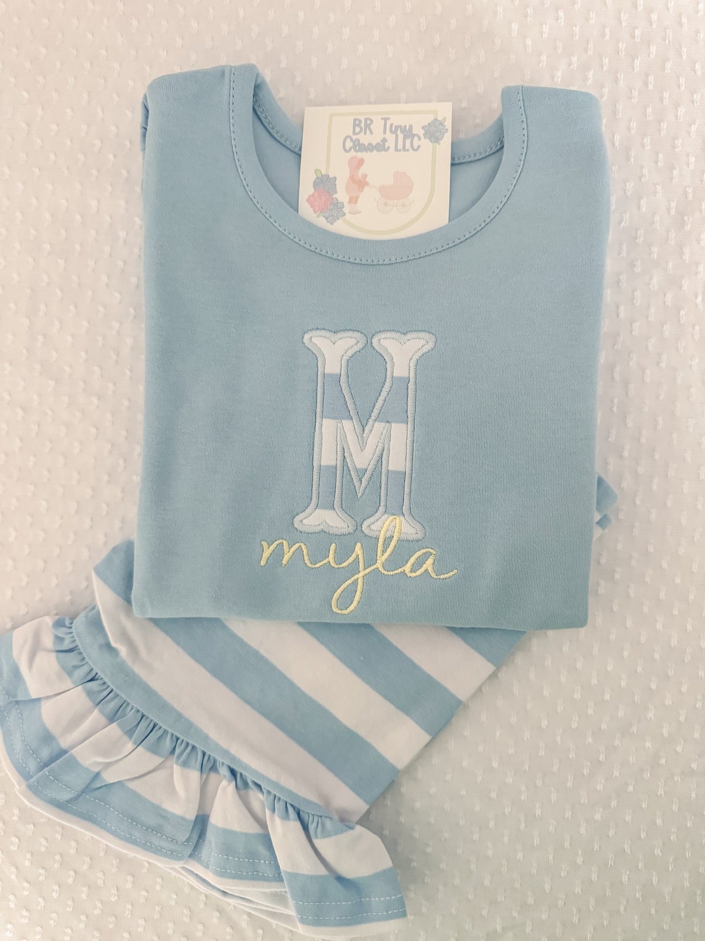 Girls Embroidered Everyday Appliqué Set