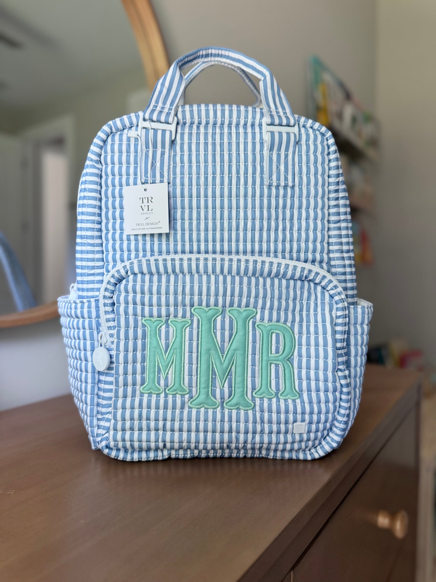 TRVL QUILTED CHAMBRAY DIAPER BAG ONLY