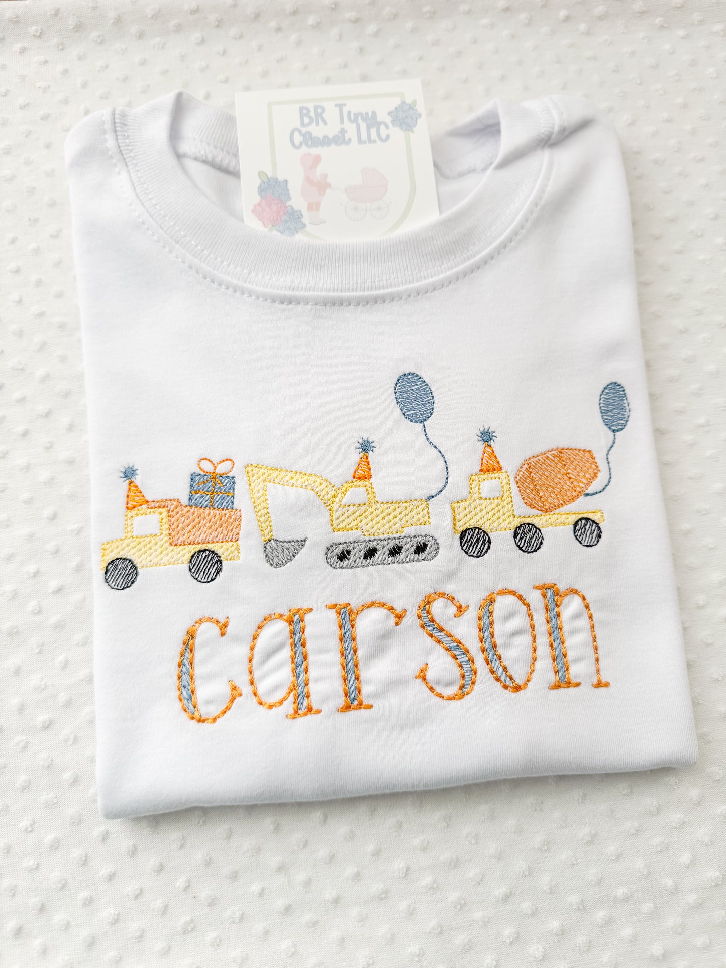 Embroidered Construction Party Tee