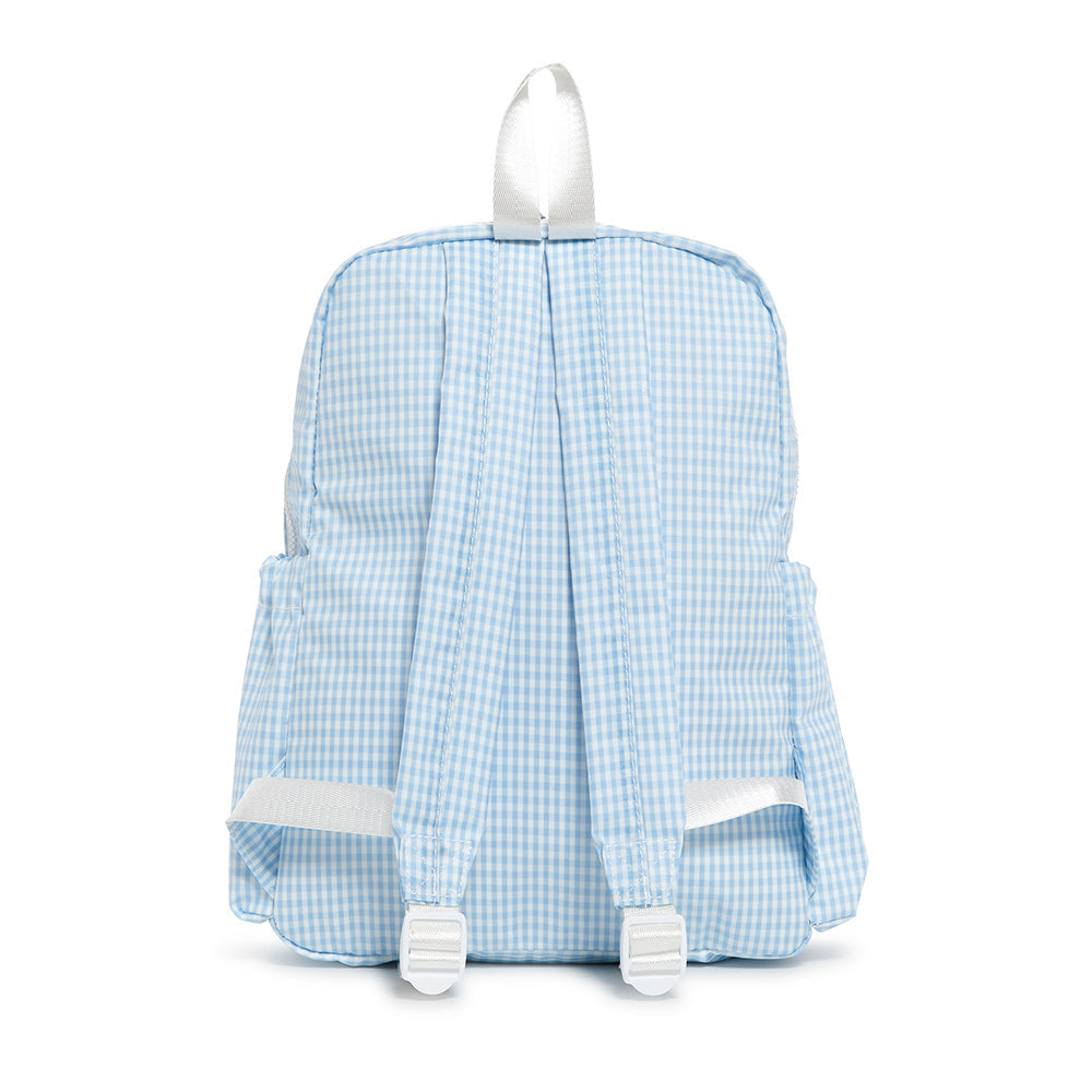 TRVL GINGHAM MIST BACKPACK