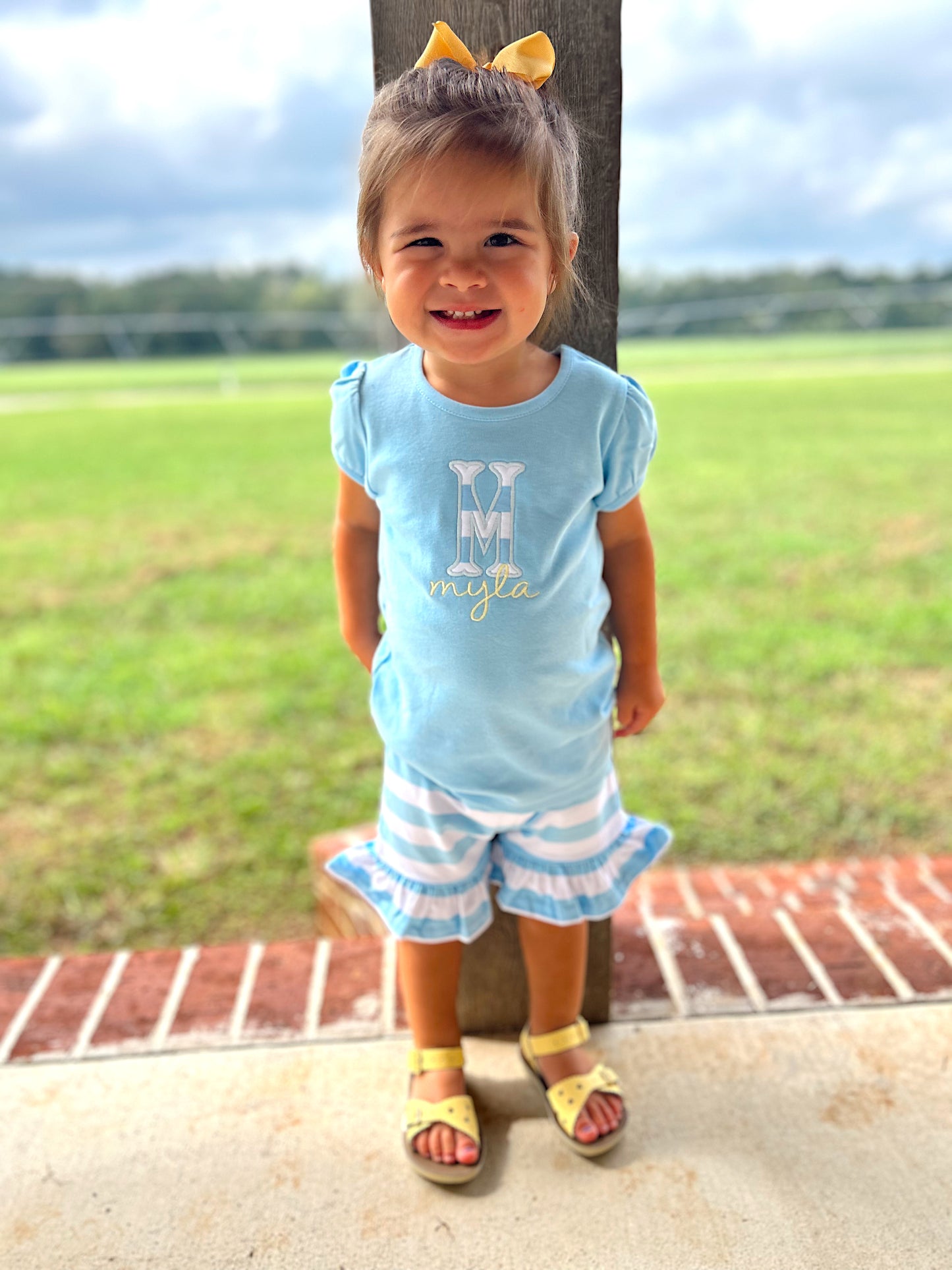 Girls Embroidered Everyday Appliqué Set