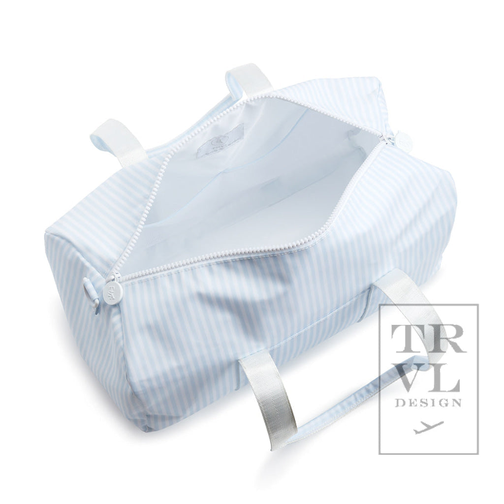 TRVL BLUE STRIPE WEEKENDER DUFFEL