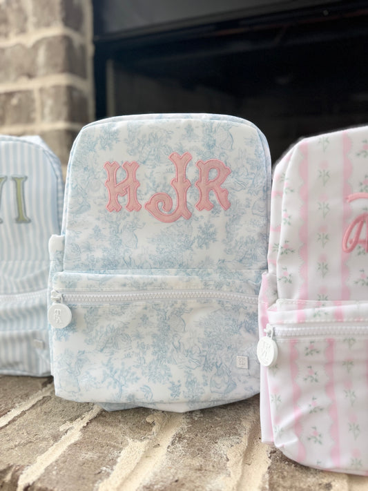 TRVL BLUE TOILE MINI BACKPACK