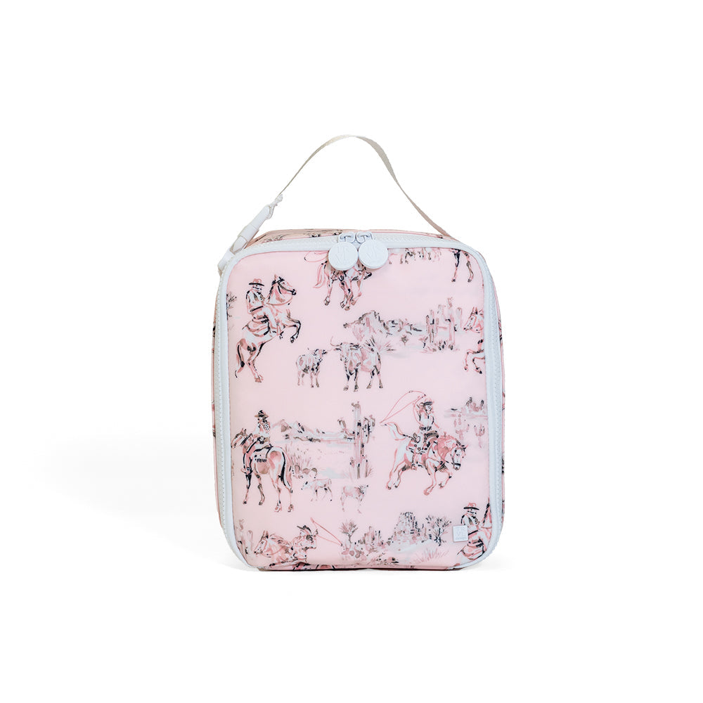 TRVL COWGIRL TOILE LUNCHBOX