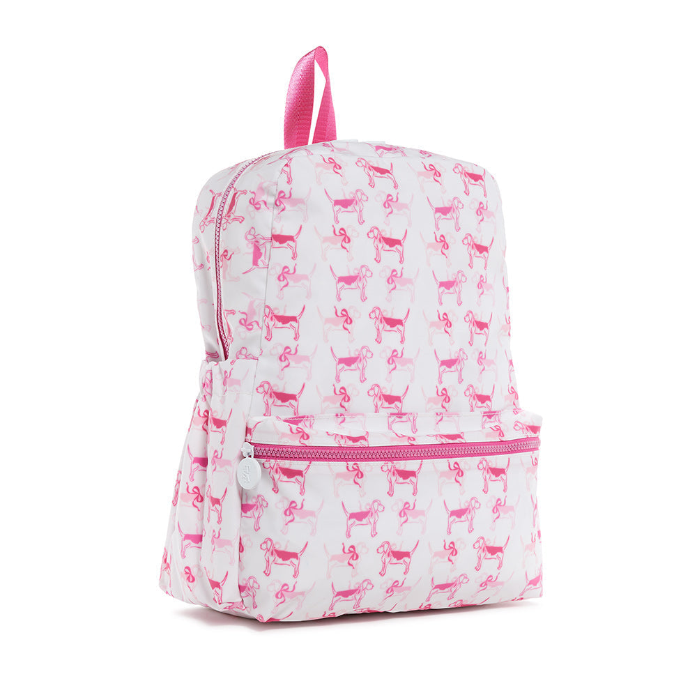 TRVL PINK PUPPY LOVE BACKPACK