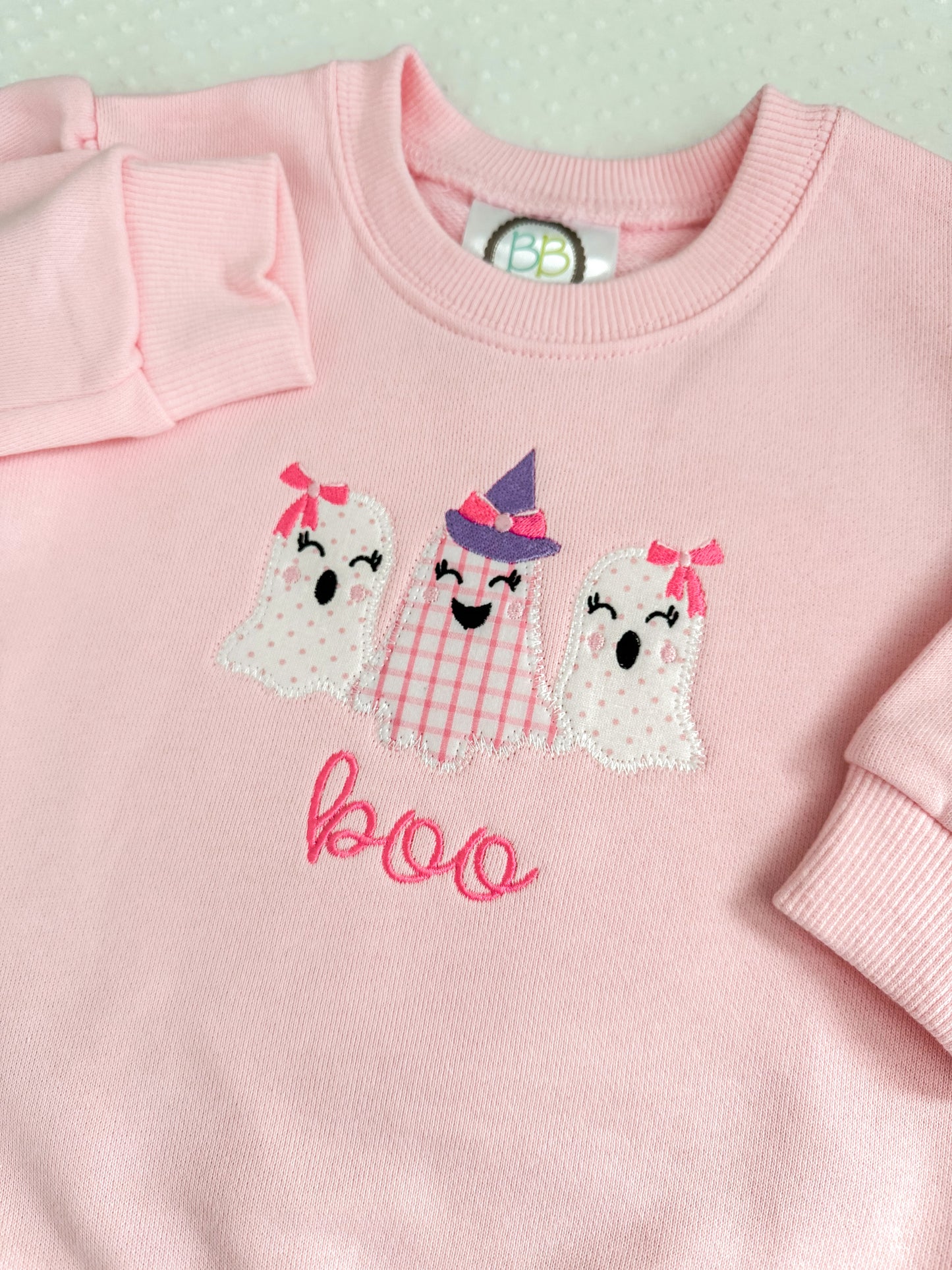 Ghost Sweatshirt Appliqué Bubble/Sweatshirt