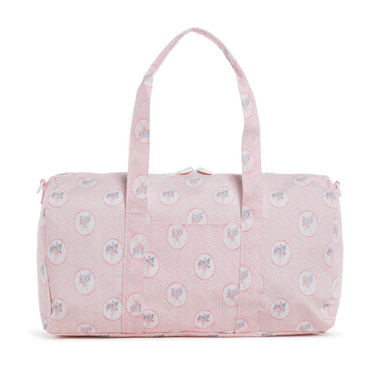 TRVL PINK MEDALLION DUFFEL