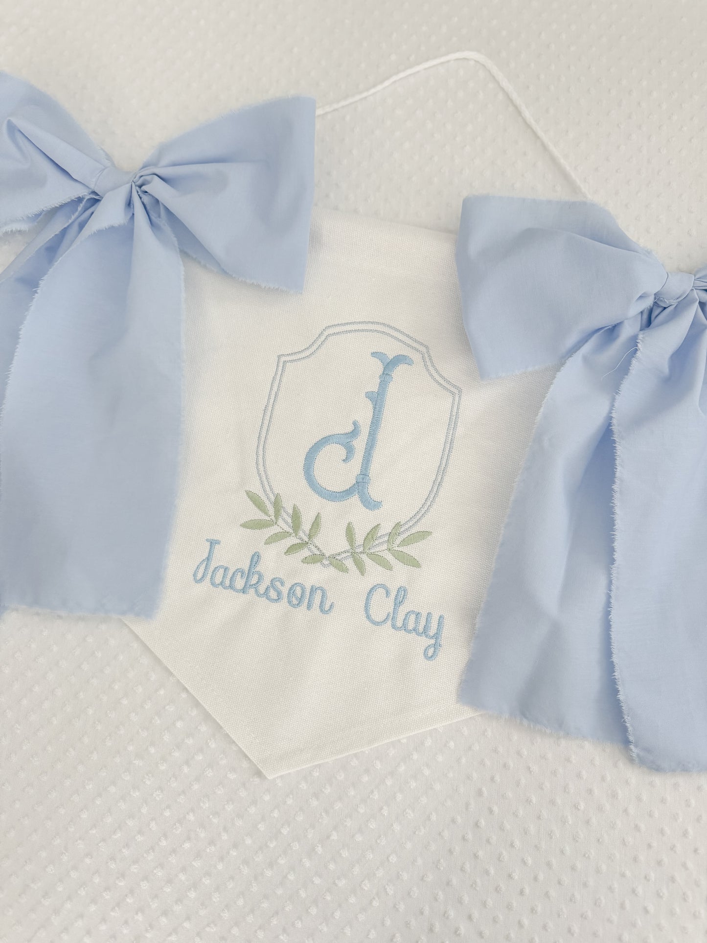 Embroidered Boys Classic Banner