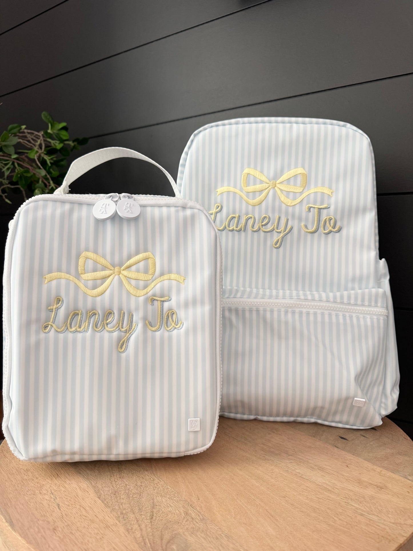 TRVL Blue Pimlico Stripe Lunchbox