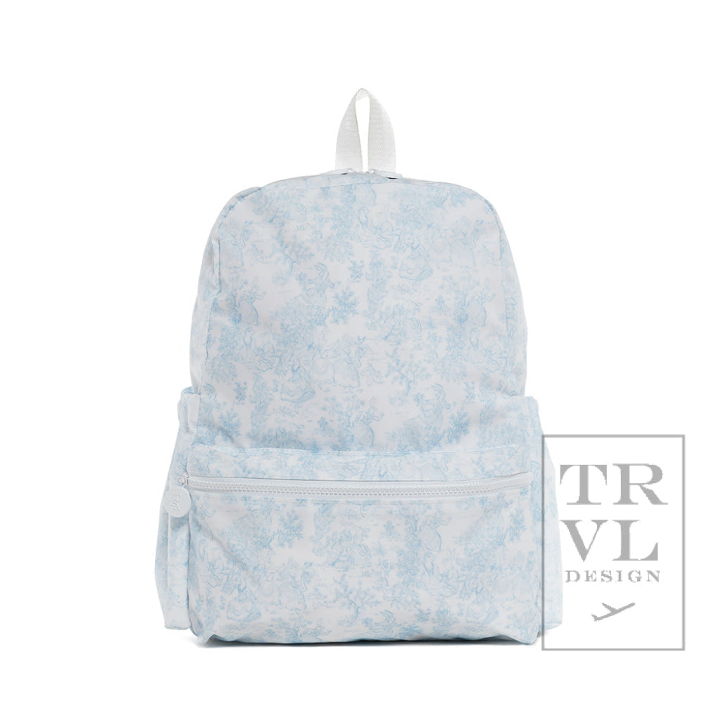 TRVL BLUE TOILE BACKPACK