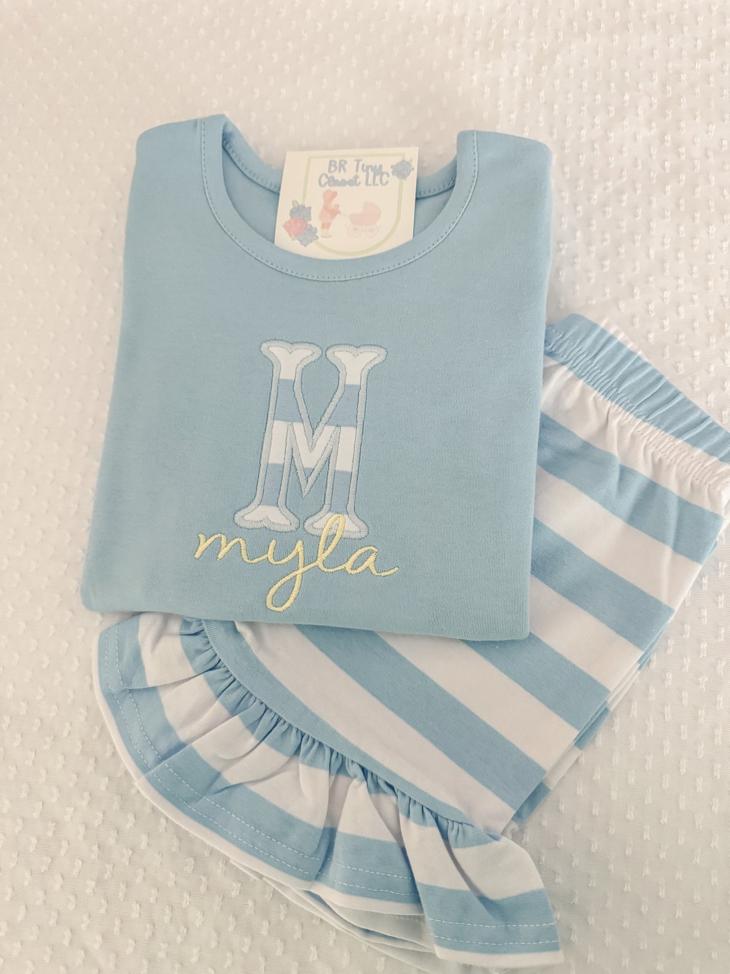 Girls Embroidered Everyday Appliqué Set