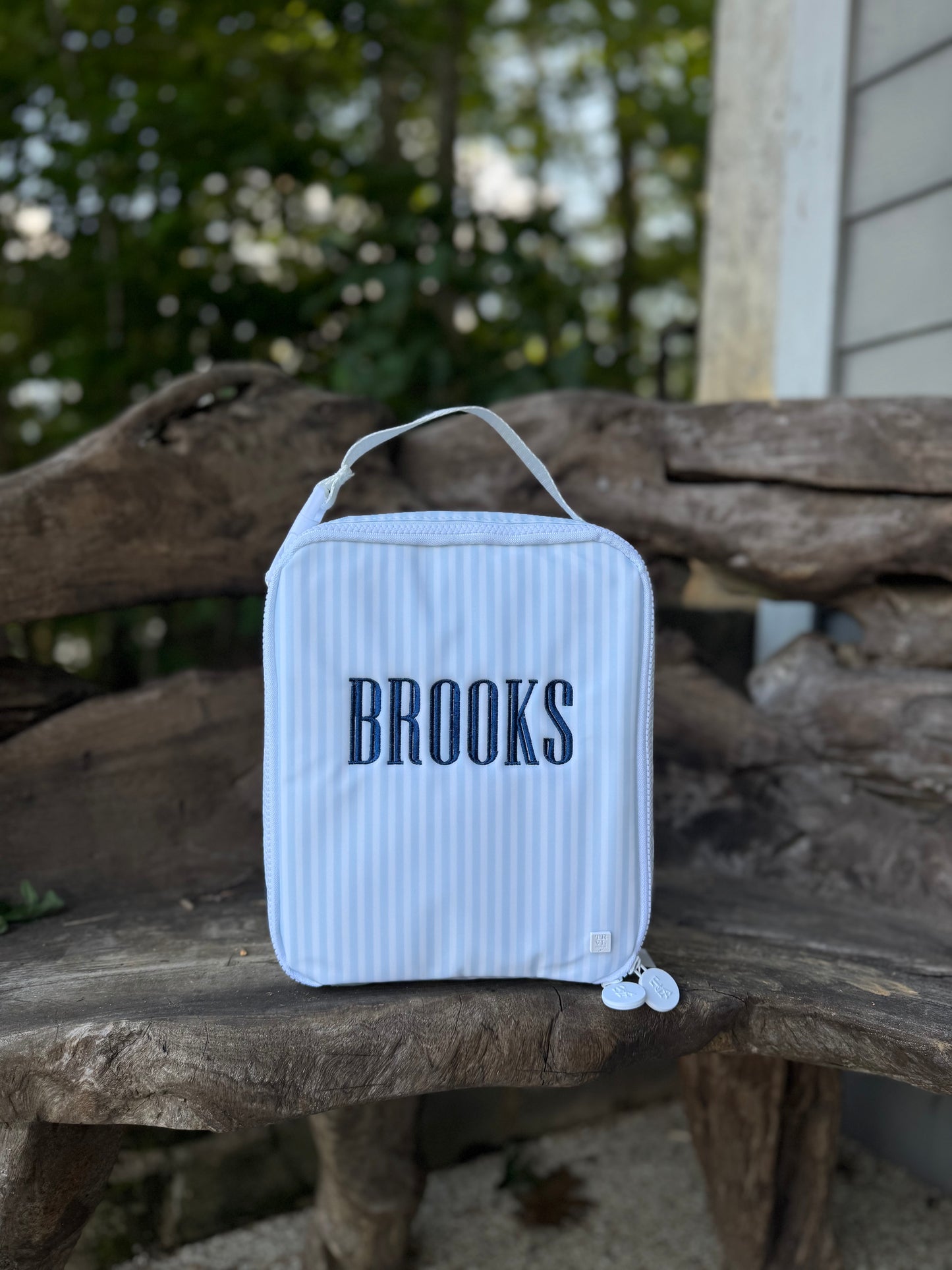 TRVL Blue Pimlico Stripe Lunchbox