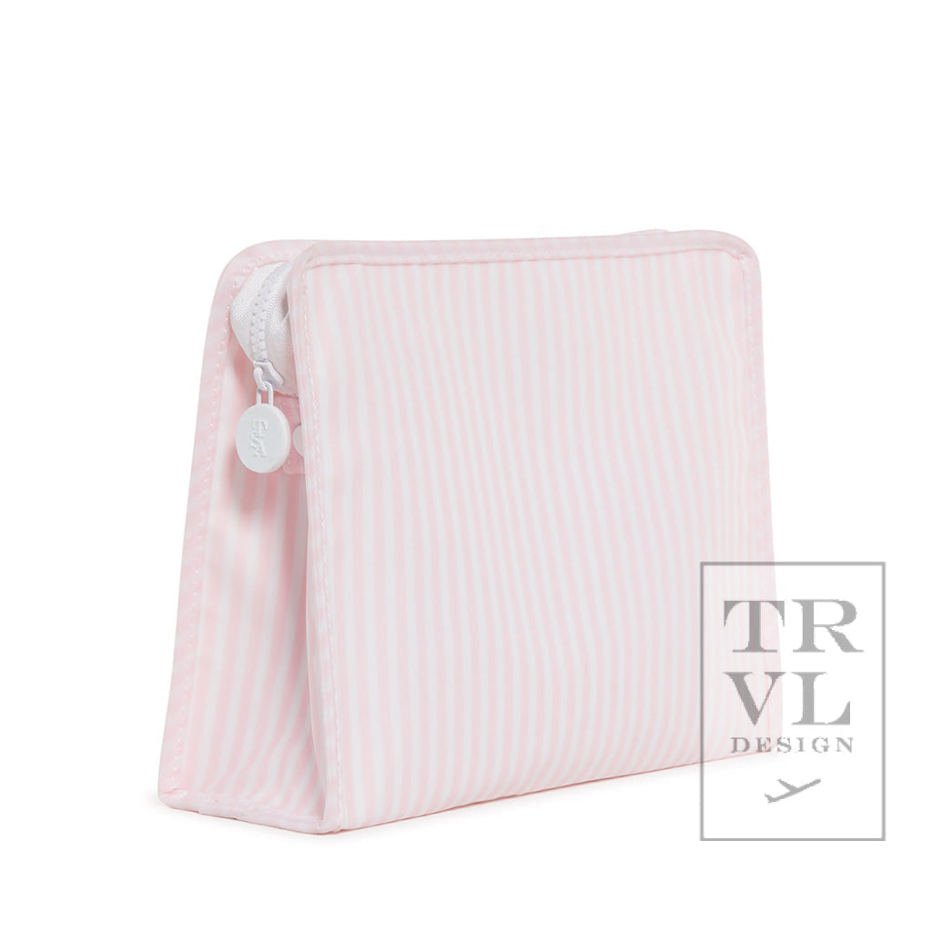TRVL LARGE PINK STRIPE ROADIE