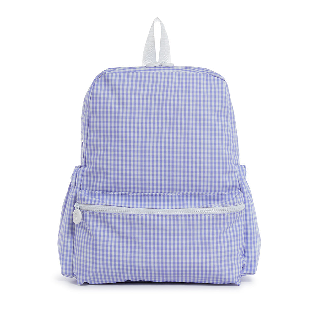TRVL LILAC GINGHAM BACKPACK