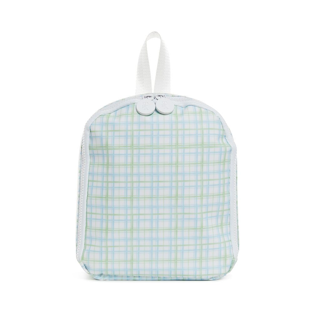 TRVL PLAID BLUE/GREEN LUNCHBOX