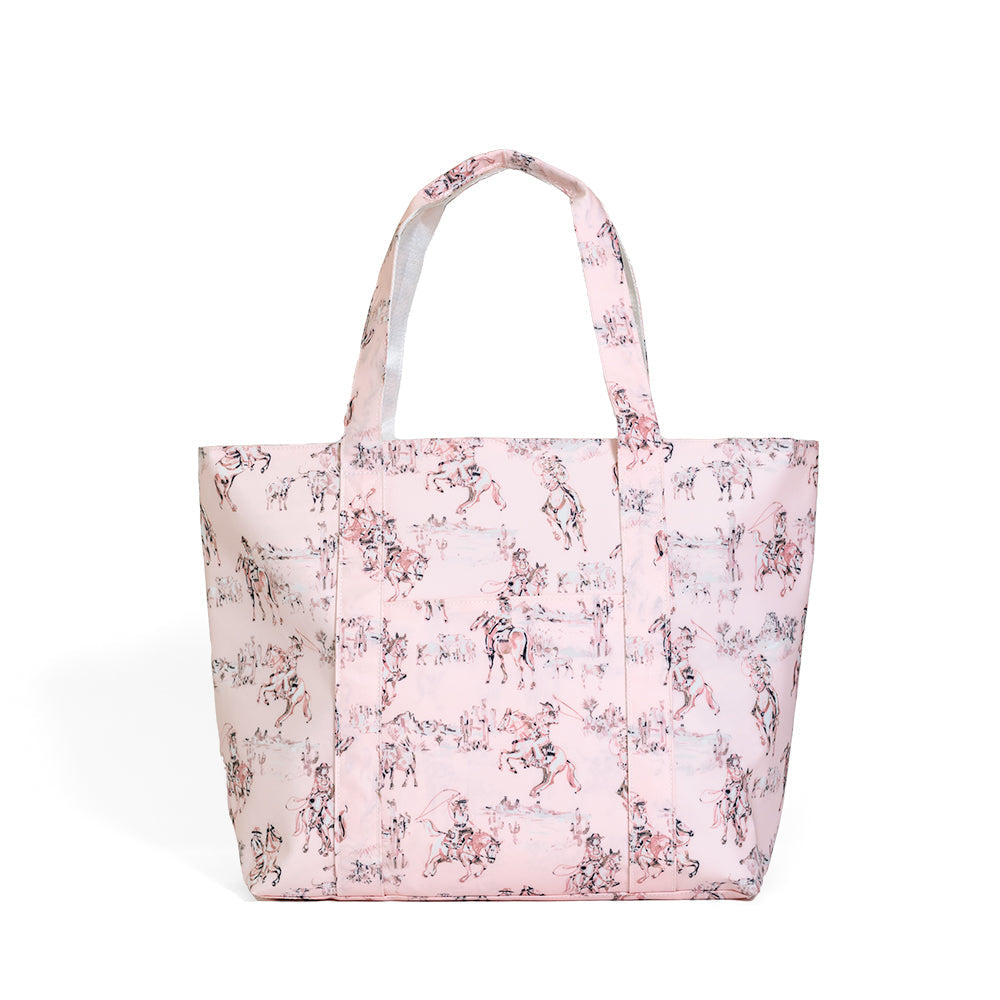 TRVL COWGIRL TOILE JUMBO TOTE