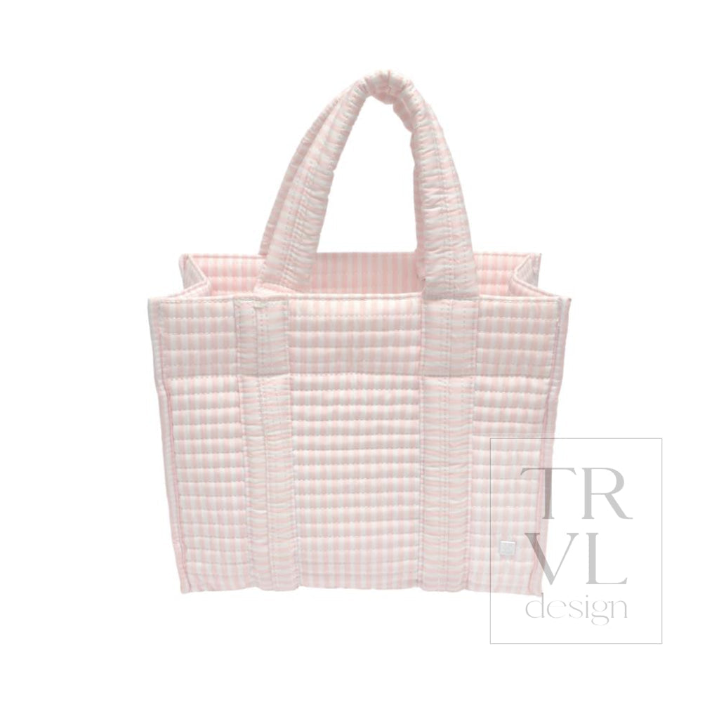 TRVL MINI GO GO TOTE PINK PIMLICO STRIPE