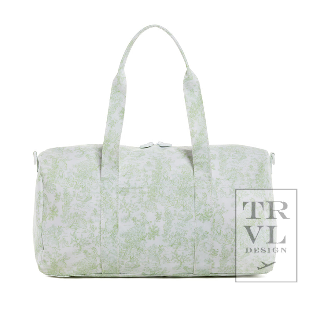 TRVL GREEN TOILE WEEKENDER DUFFEL