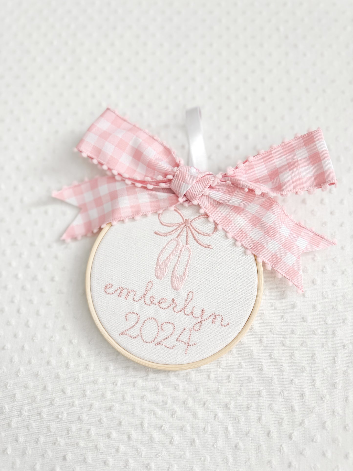 Embroidered Classic Ballet Shoes Ornament