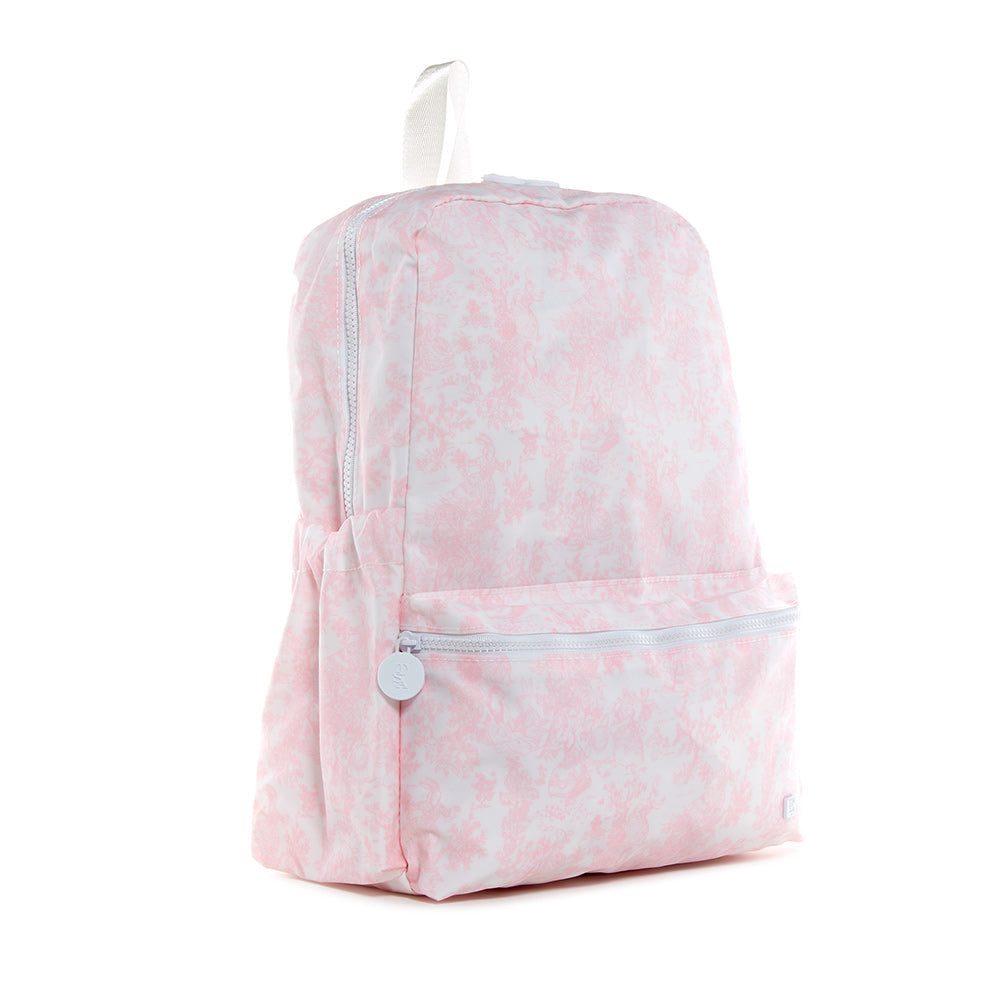 TRVL PINK TOILE BACKPACK