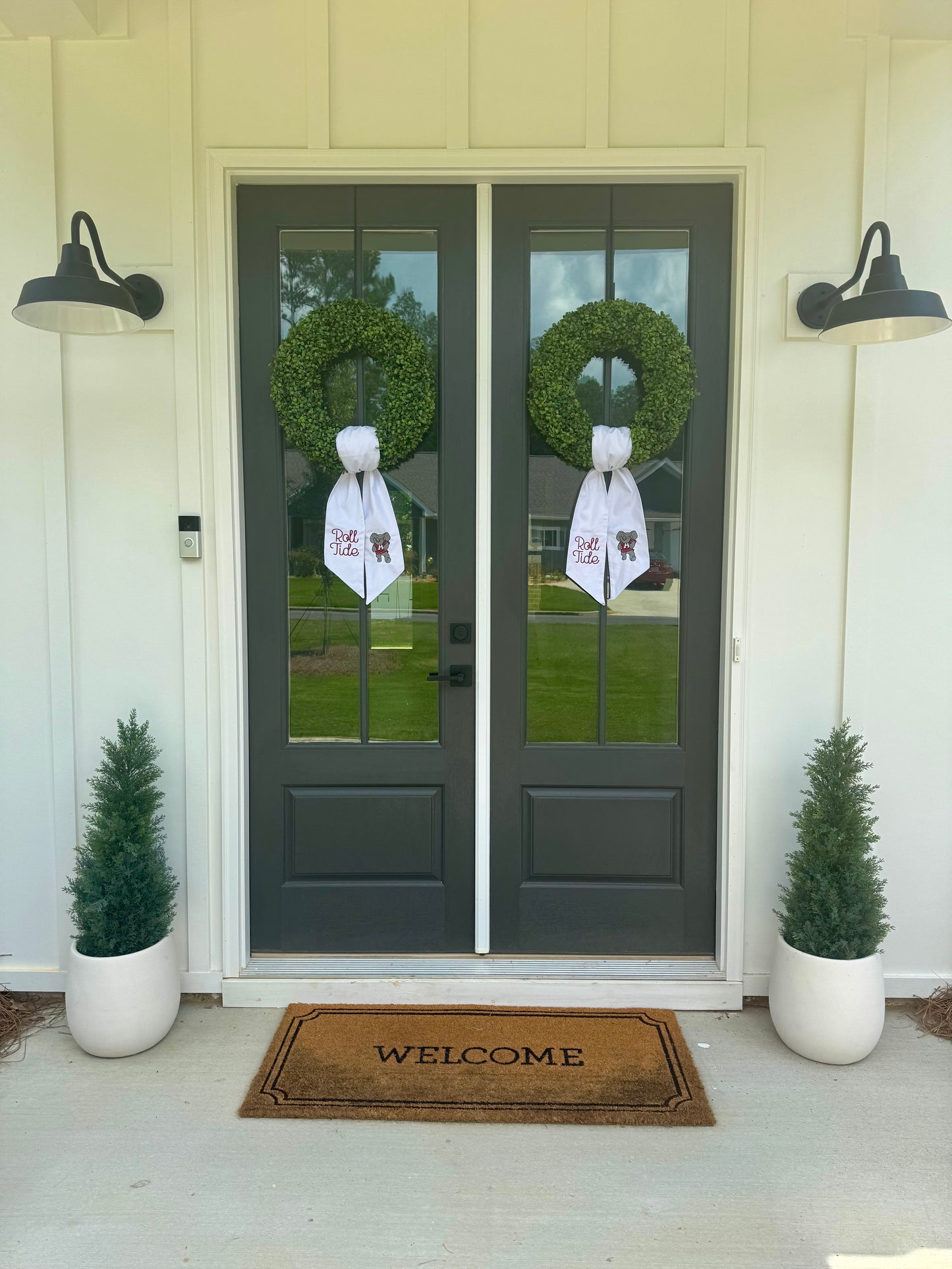 Embroidered Roll Tide/Elephant Wreath Sash