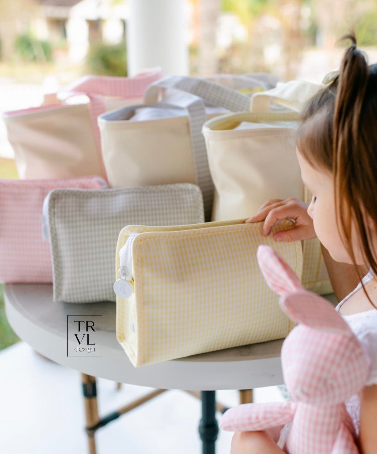 TRVL Pearl Grey Gingham Roadies