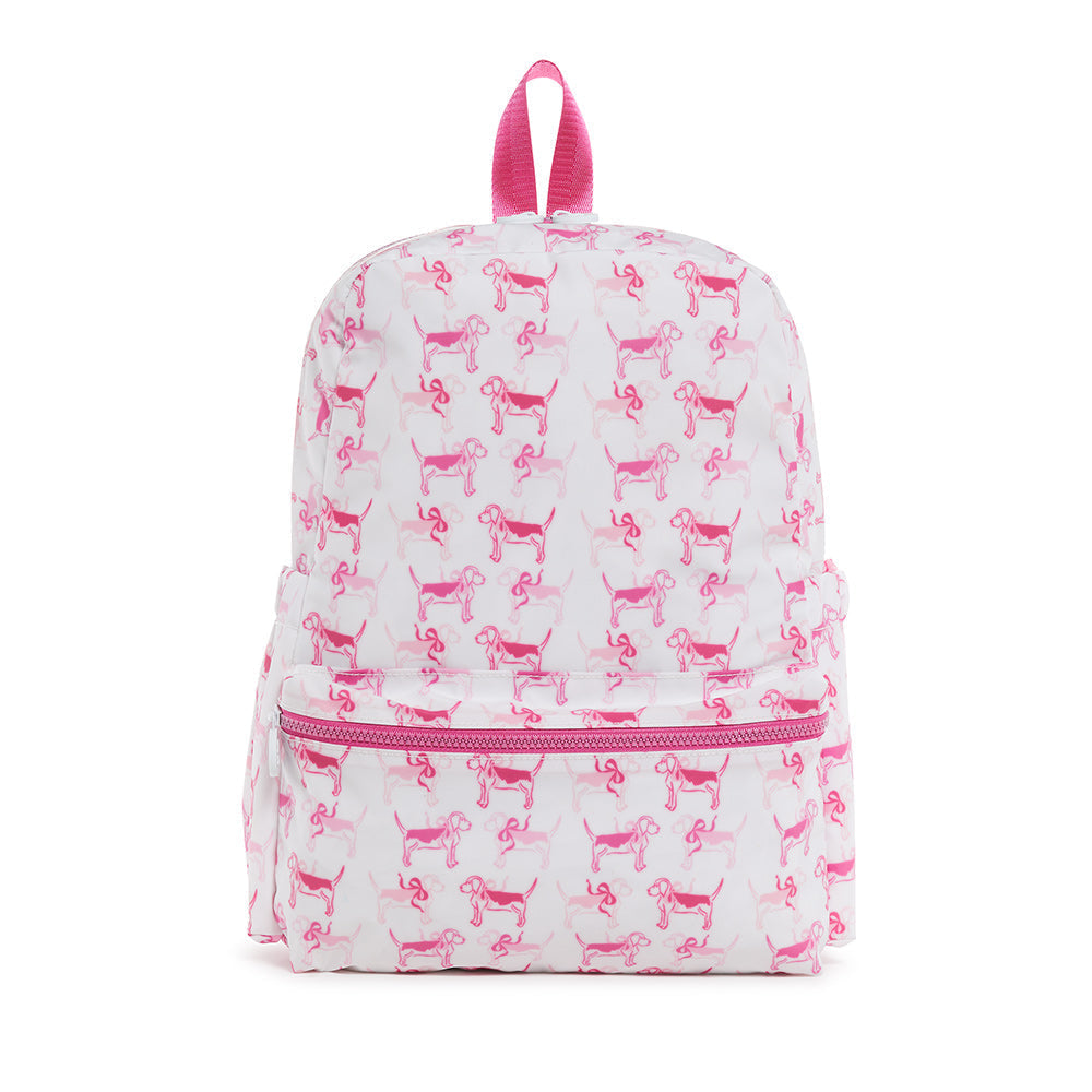 TRVL PINK PUPPY LOVE BACKPACK