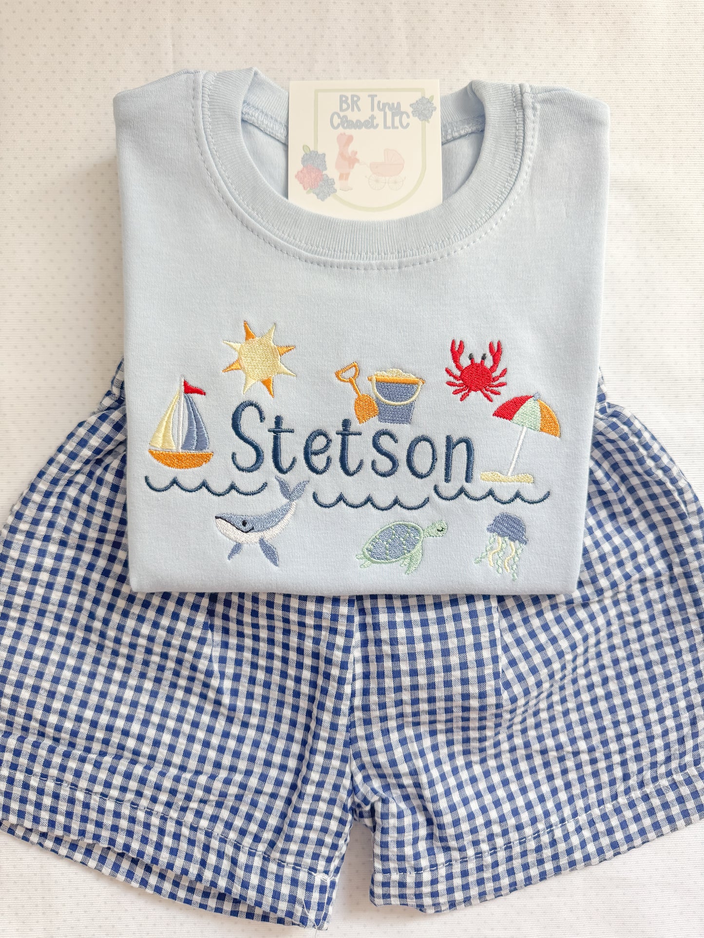 Embroidered Everyday Name Shirt/Short/Set