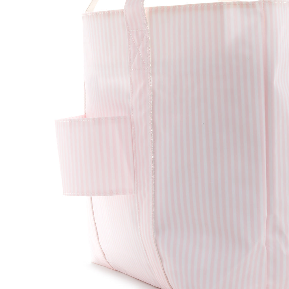 TRVL PINK PIMLICO STRIPE JUMBO TOTE