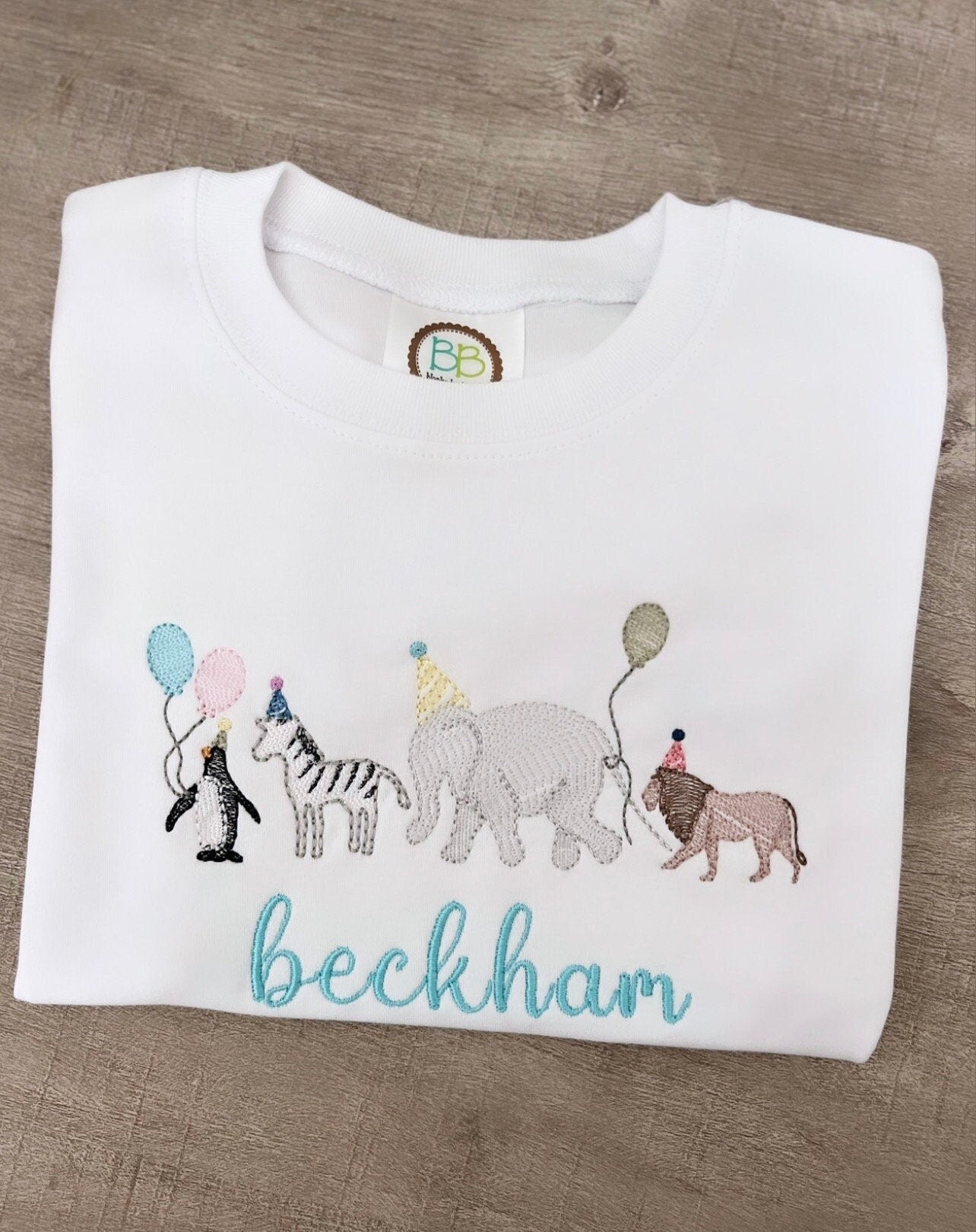 Embroidered Calling All Party Animals Tee