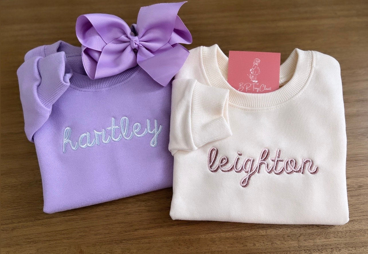 Embroidered Toddler Sweatshirts