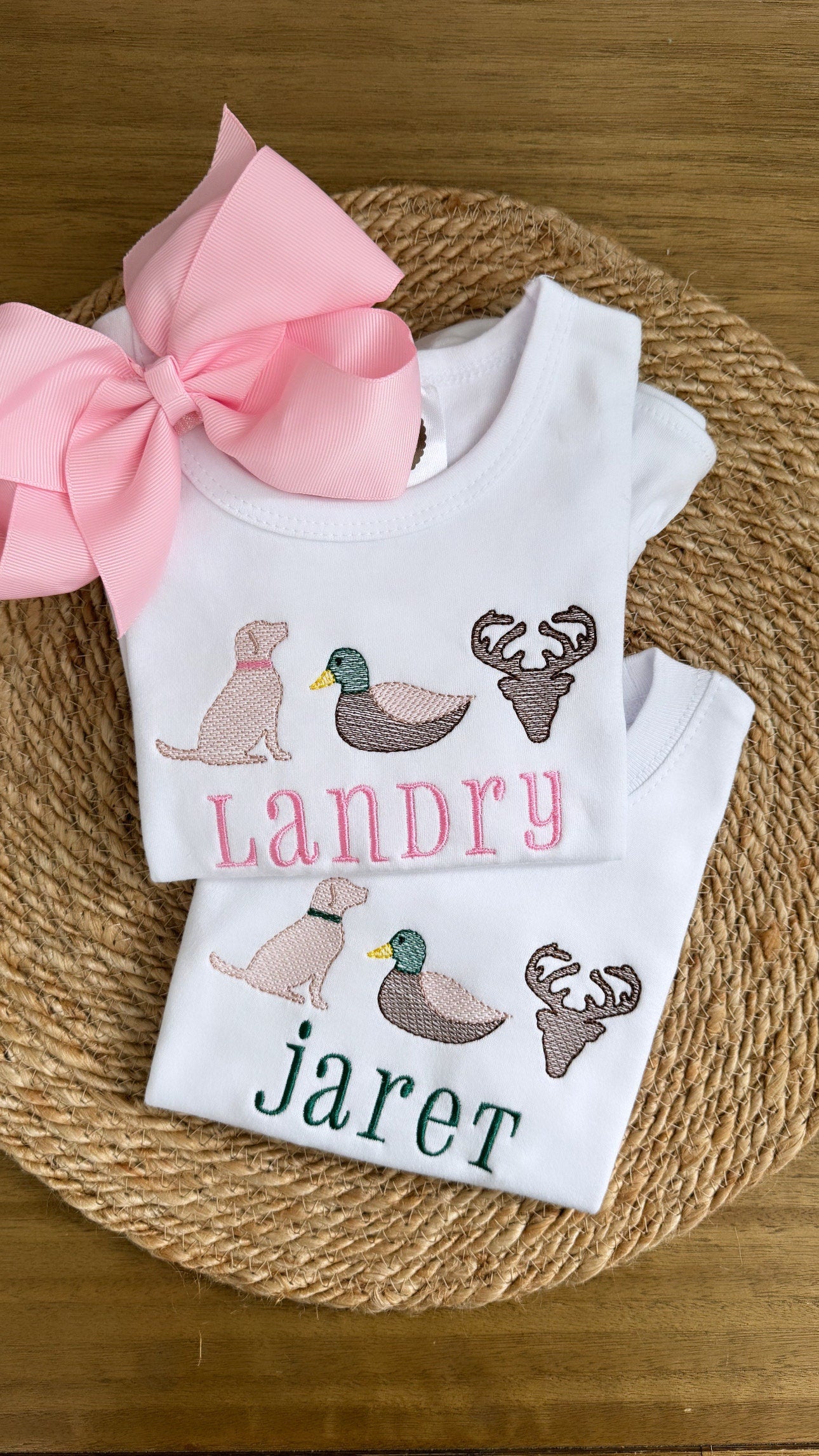Embroidered Hunting Trio Shirt