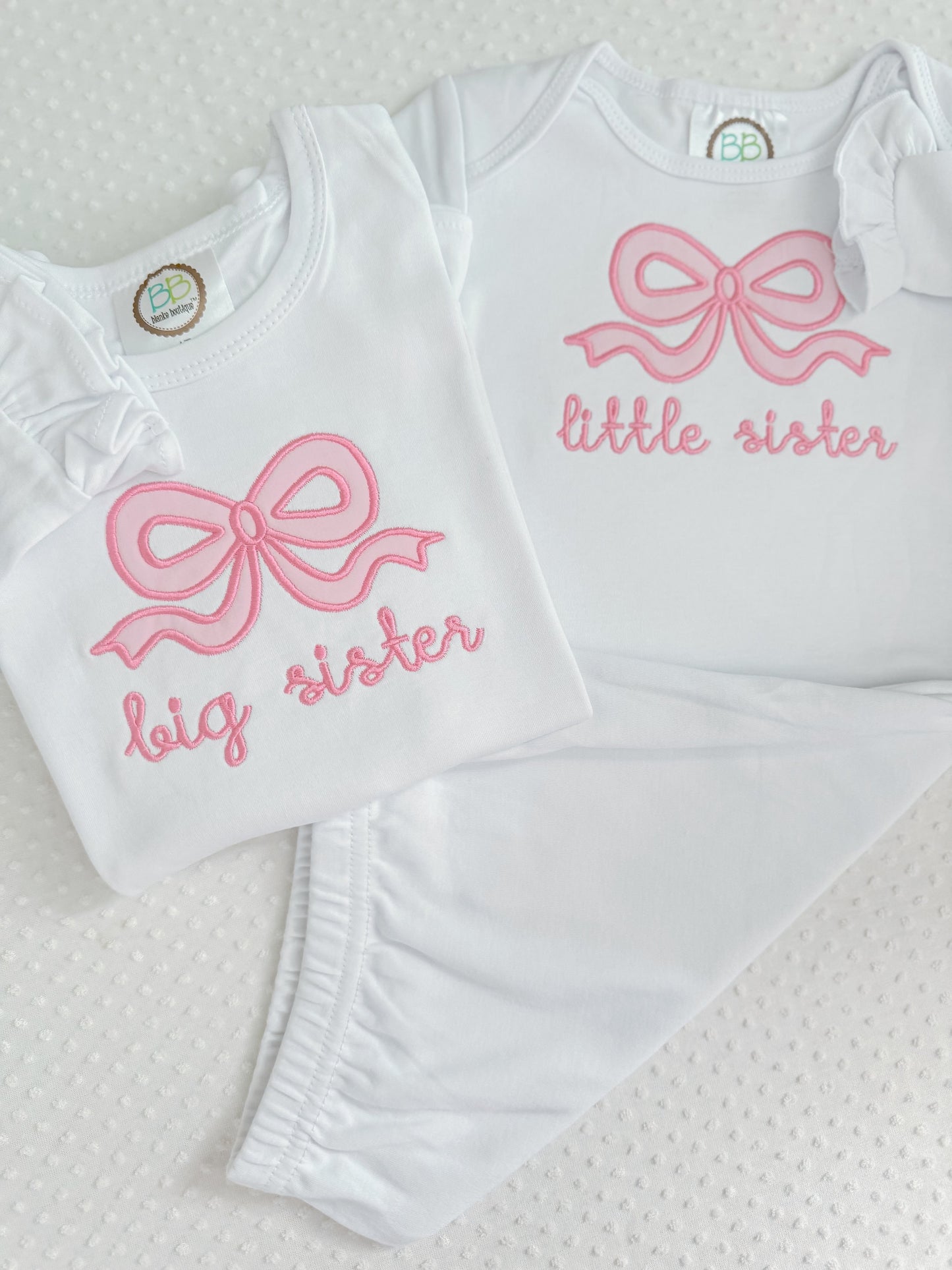 Embroidered Big Sister/ Little Sister outfits